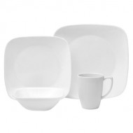 Corelle® Square™ Pure White 16-pc Dinnerware Set